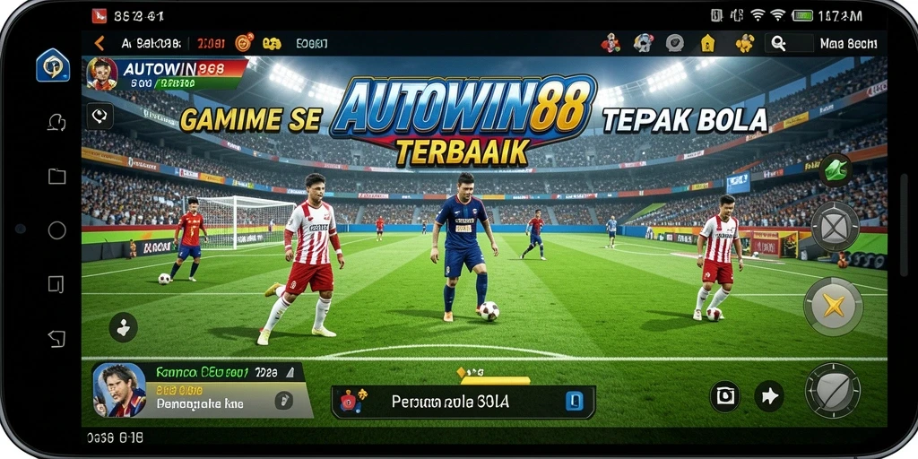 Gameplay menarik dari AUTOWIN88 dalam aksi sepak bola.