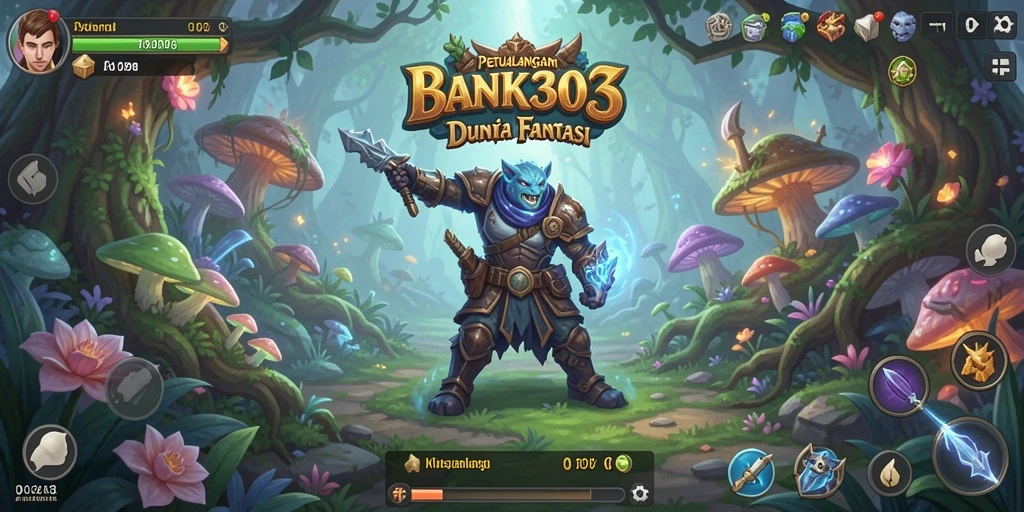 Tampilan gameplay menampilkan petualangan seru di dunia fantasi.