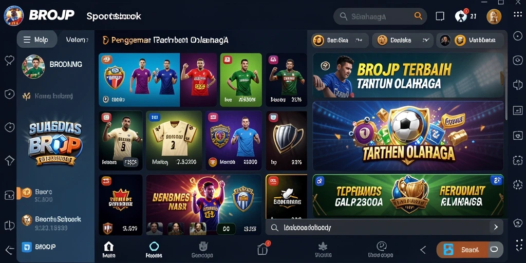 Tampilan menarik dari gameplay Sportsbook BROJP yang mengasyikkan.