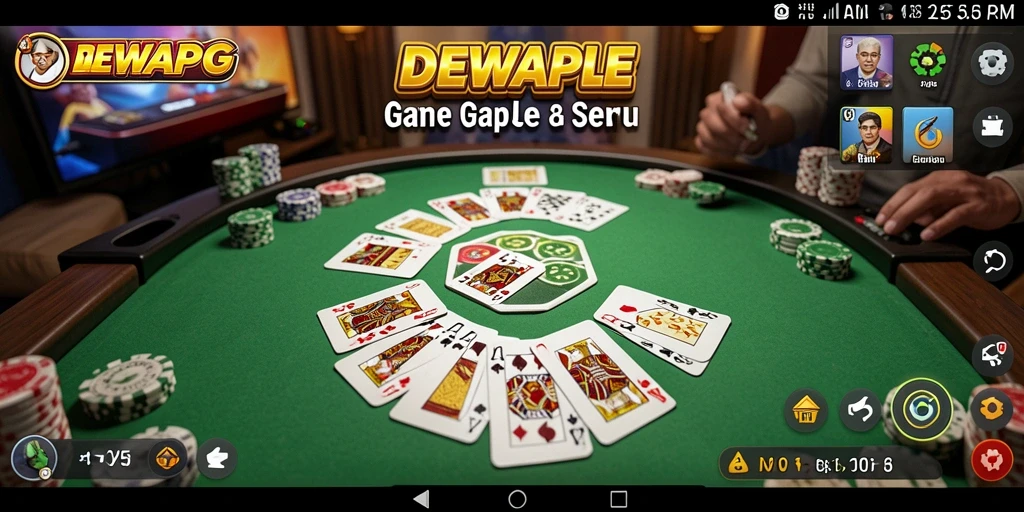 Tampilan menarik DEWAPG dengan gameplay Gaple yang seru.