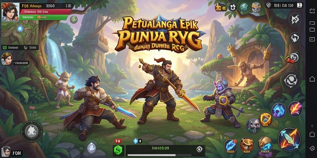 Screenshot gameplay F08 yang menunjukkan aksi seru dalam dunia RPG.