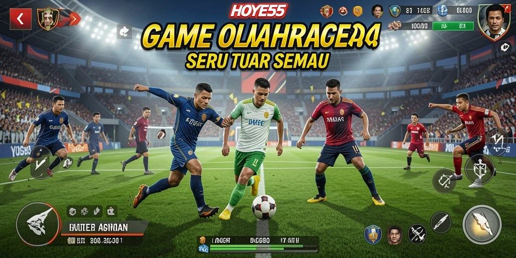 Screenshot utama HOYE55 menampilkan gameplay yang seru dan interaktif.