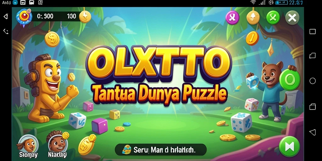 Tangkapan layar utama OLXTOTO menampilkan gameplay seru dalam menyelesaikan puzzle.