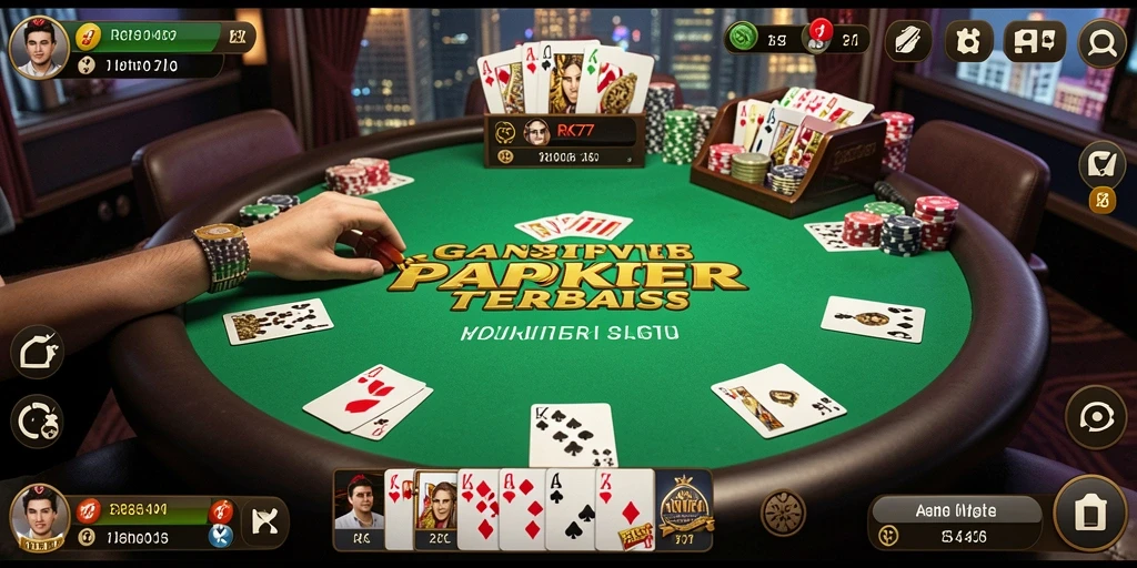 Gameplay poker yang mendebarkan dalam RK77.