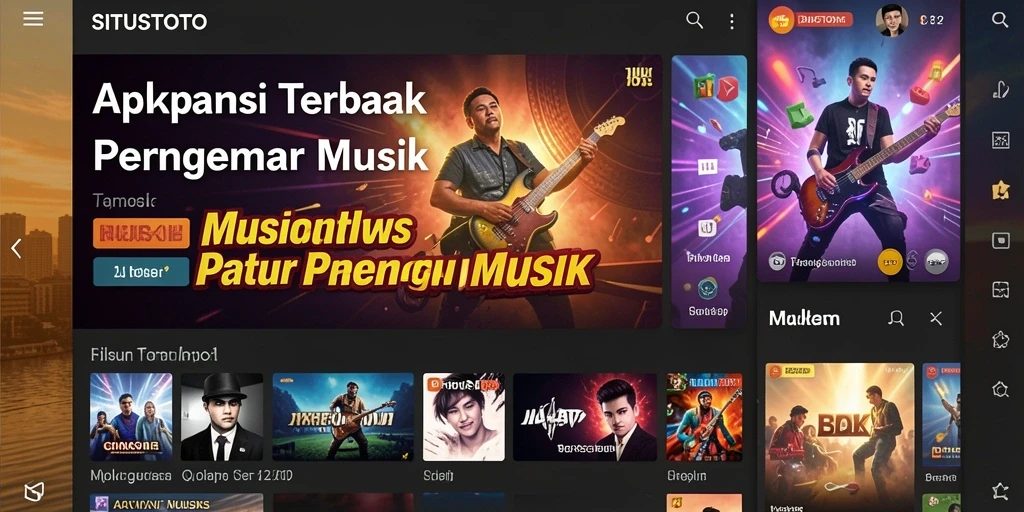 Screenshot gameplay SITUSTOTO dengan koleksi lagu yang menarik.