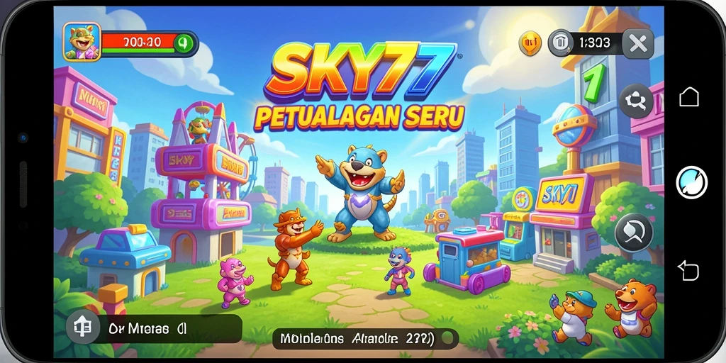 Tampilan gameplay seru dari SKY77 dengan aksi arcade yang menegangkan.