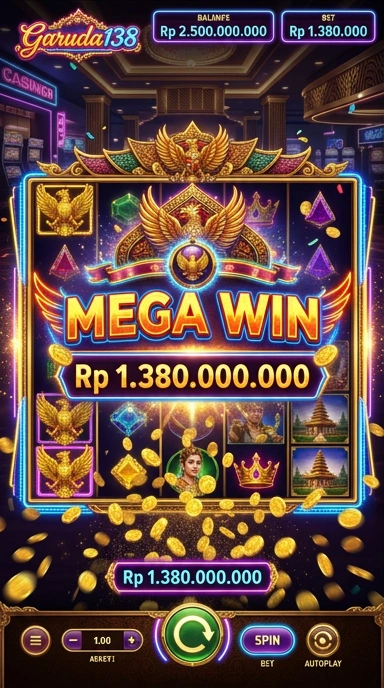 Tampilan antarmuka pengguna garuda138 yang intuitif.